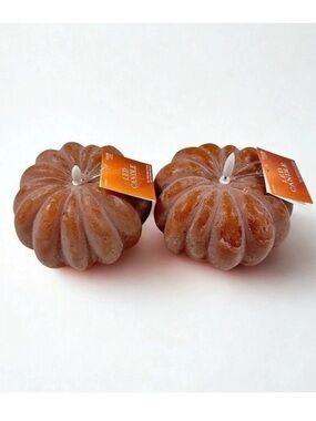 Hobby Lobby Pumpkin LED Candle - Rust